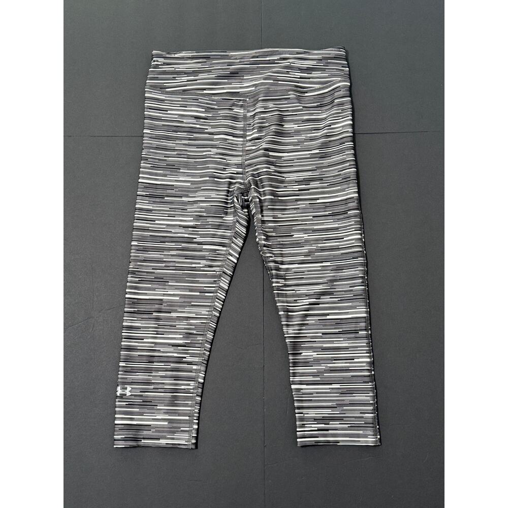 Under Armour Striped Compression Leggings, Size M